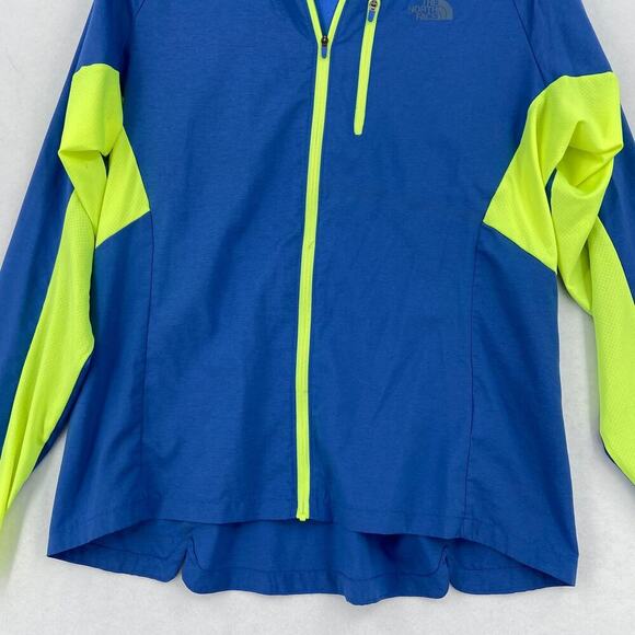 North Face Jacket Women's Size L Blue Neon Flight Series FlashDry Lightweight - Picture 2 of 12